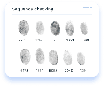 Fingerprint Sequence Checking